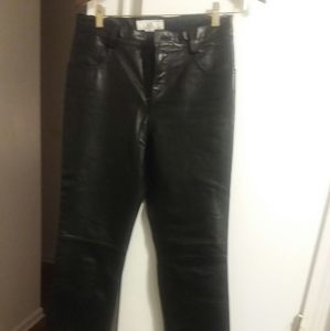 Women's Armani Exchange leather pants